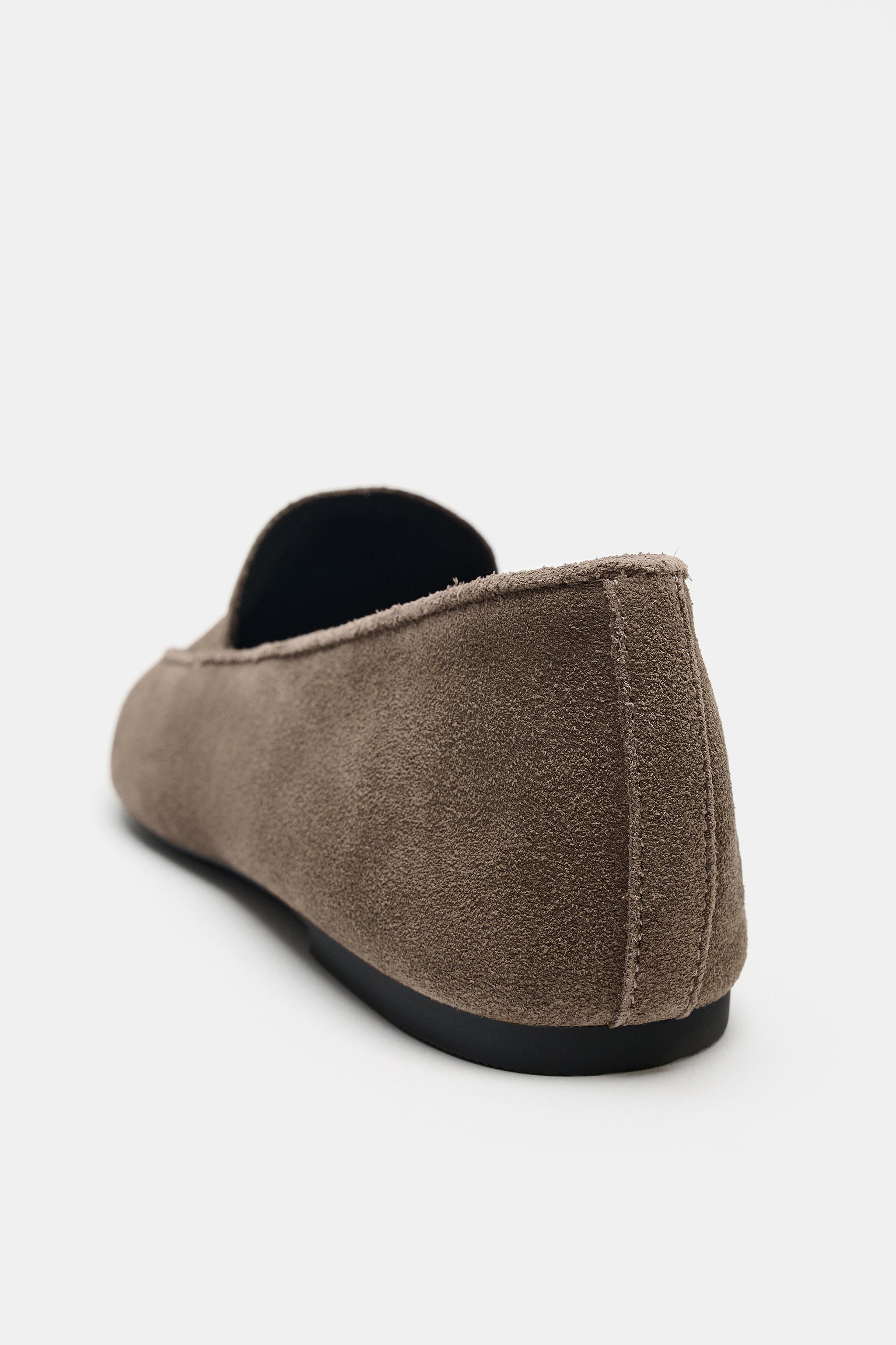 MOCASSINS SOFT EN CROÛTE DE CUIR